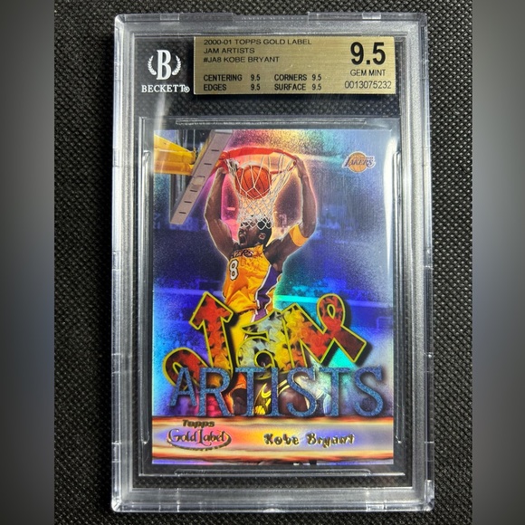 2000-01 Topps Gold Label Jam Artists #JA8 Kobe Bryant BGS 9.5 True Gem Mint HOF - Picture 1 of 2